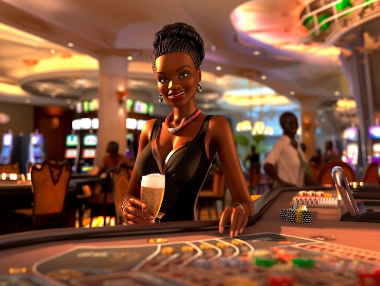 Layar permainan Live Baccarat dengan tempat taruhan yang jelas
